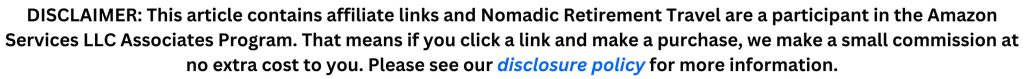 Nomadic Retirement Travel Disclaimer