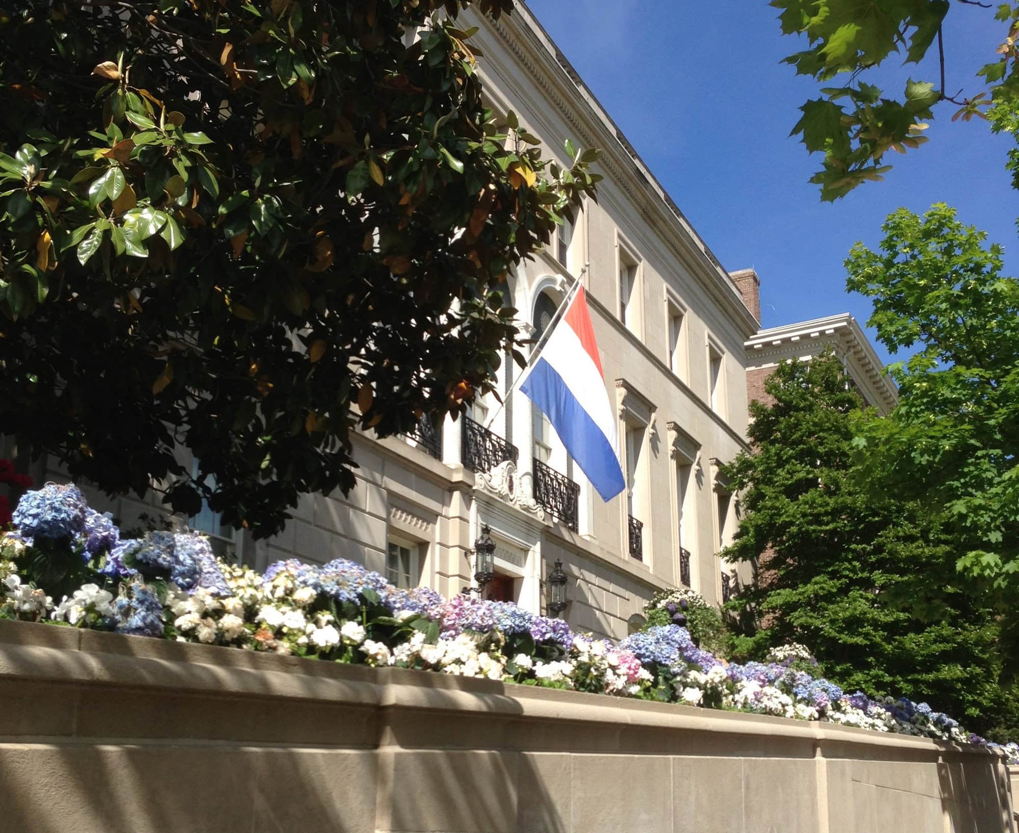 outside of the Residence of the Ambassador of the Netherlands at Passport DC Festival