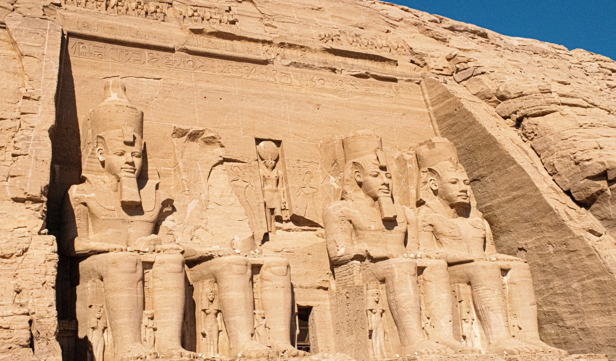 Abu Simbel Temple at the sun festival Egypt