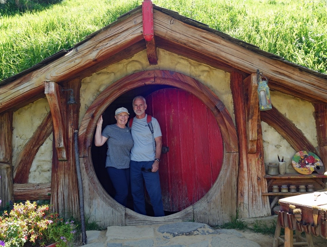 A hobbit house in Hobbiton New Zealand 