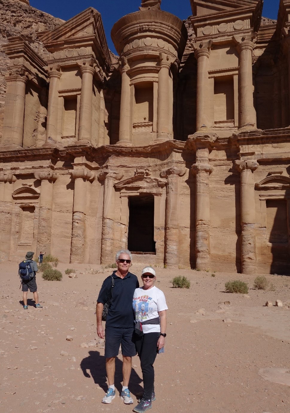 Ancient ruins of the Monastery in Petra Jordan 