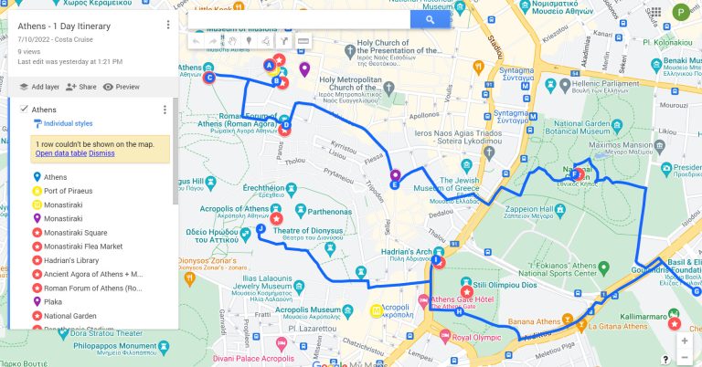 athens 1 day itinerary map-How to Plan a Trip on Google Maps