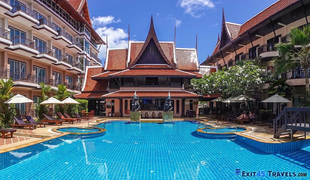 Resort-style accommodation in Thailand showing pool and facilities for longer stays while travelling
