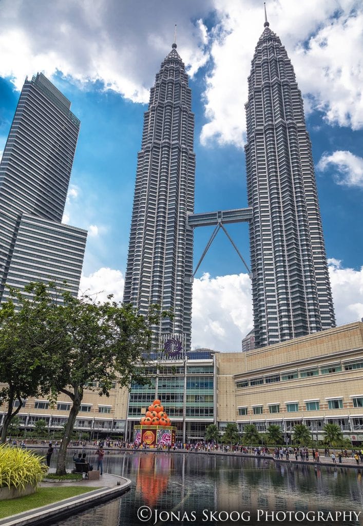 Petronas Twin Towers in Kuala Lumpur, Malaysia, a modern base for slow travel destinations