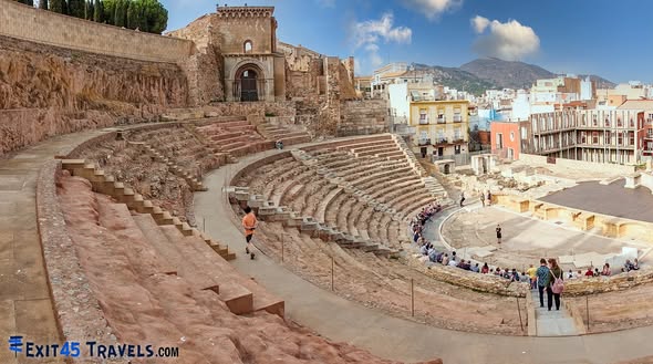 Roman theatre in Valencia, Spain, a historic setting in a slow travel destination